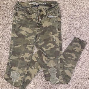 American Eagle Camo Skinny Jeans